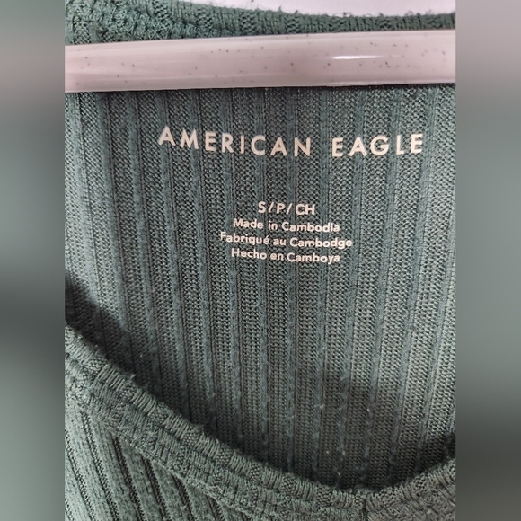 American Eagle soft green long sleeve shirt Size Small - Picture 2 of 6